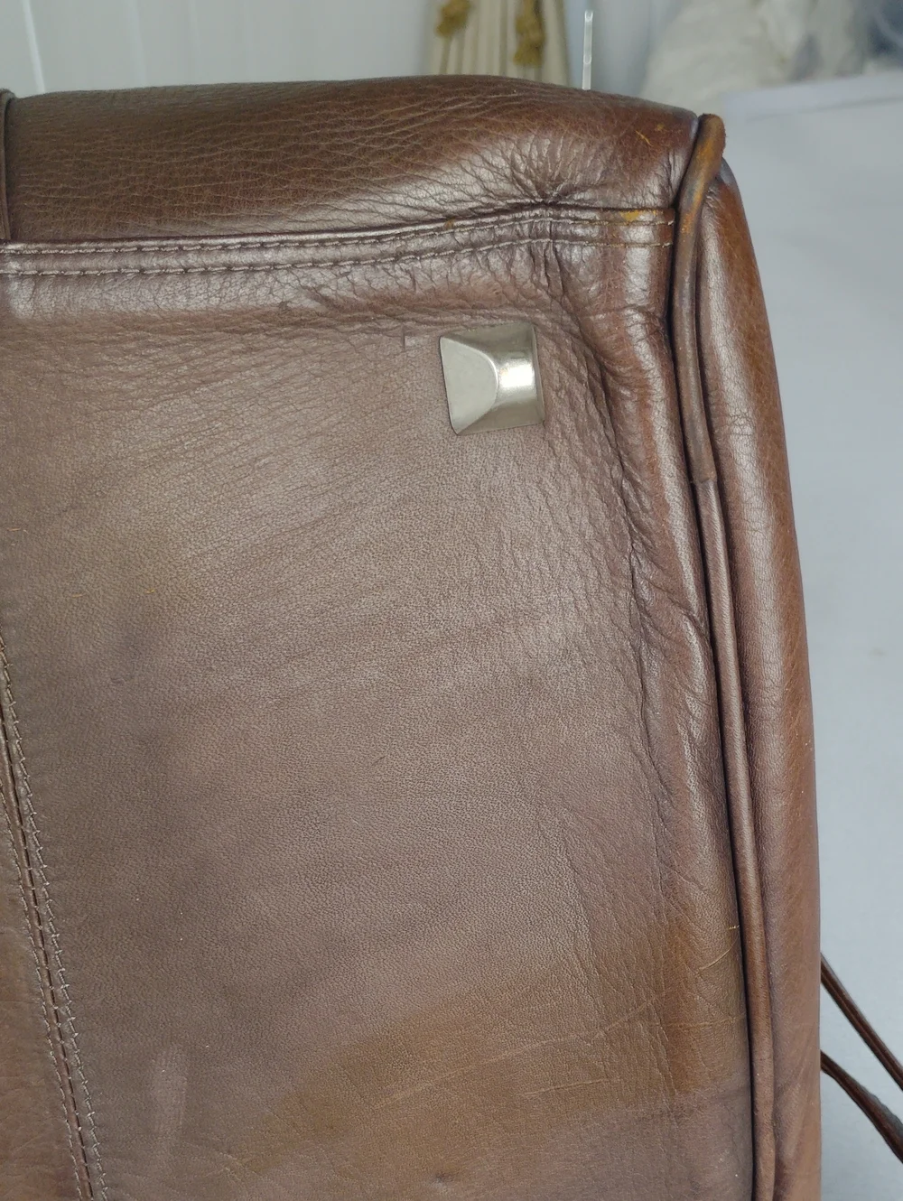 Latico N.J. USA ESPN Vintage Leather Duffel Bag.